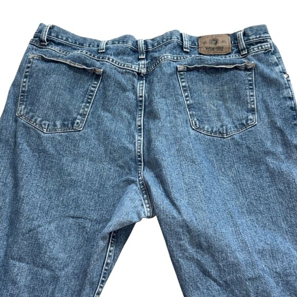 Wrangler Mens Relaxed Fit Denim Jeans-Blue-46x30-GUC - Picture 7 of 7